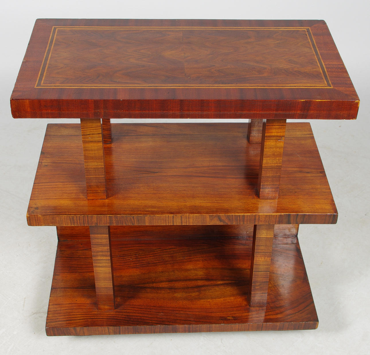 HYLLA, Art Deco, rotfaner med intarsia.