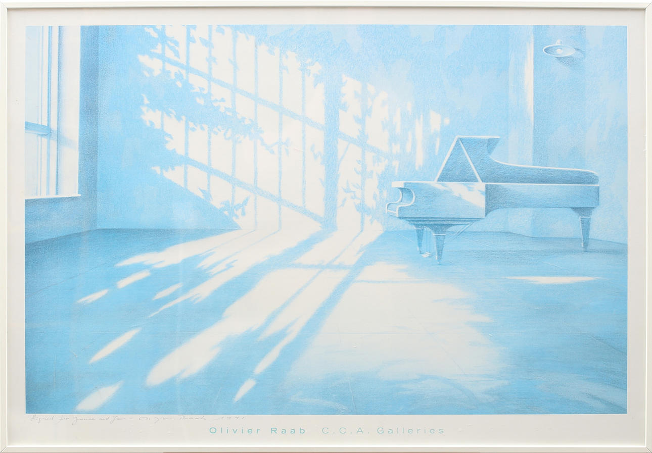 OLIVIER RAAB. Poster for CCA Galeries, signed and dedicated.