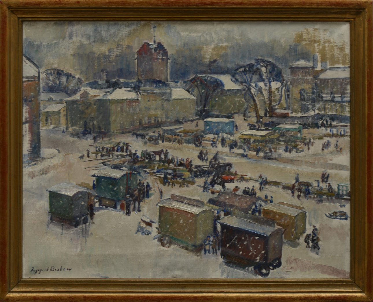 INGEGERD BESKOW. olja på duk, sign.