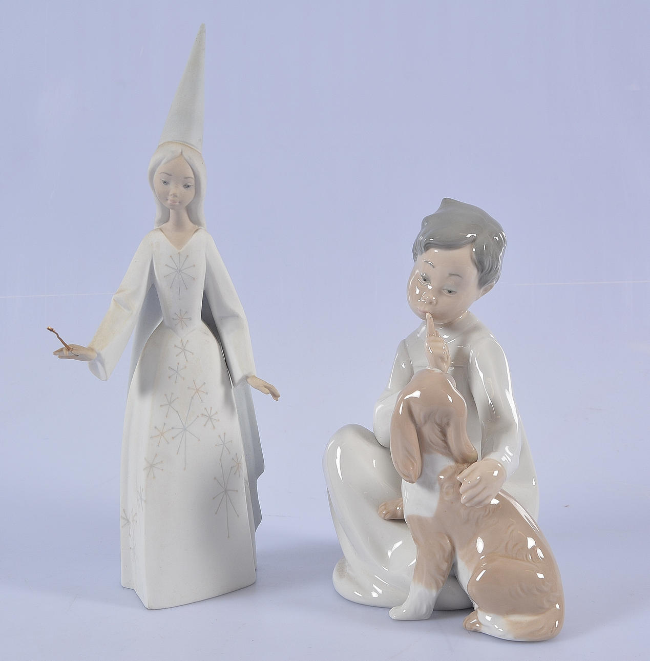 FIGURINER, 2 st, porslin, Llandro, Spanien.