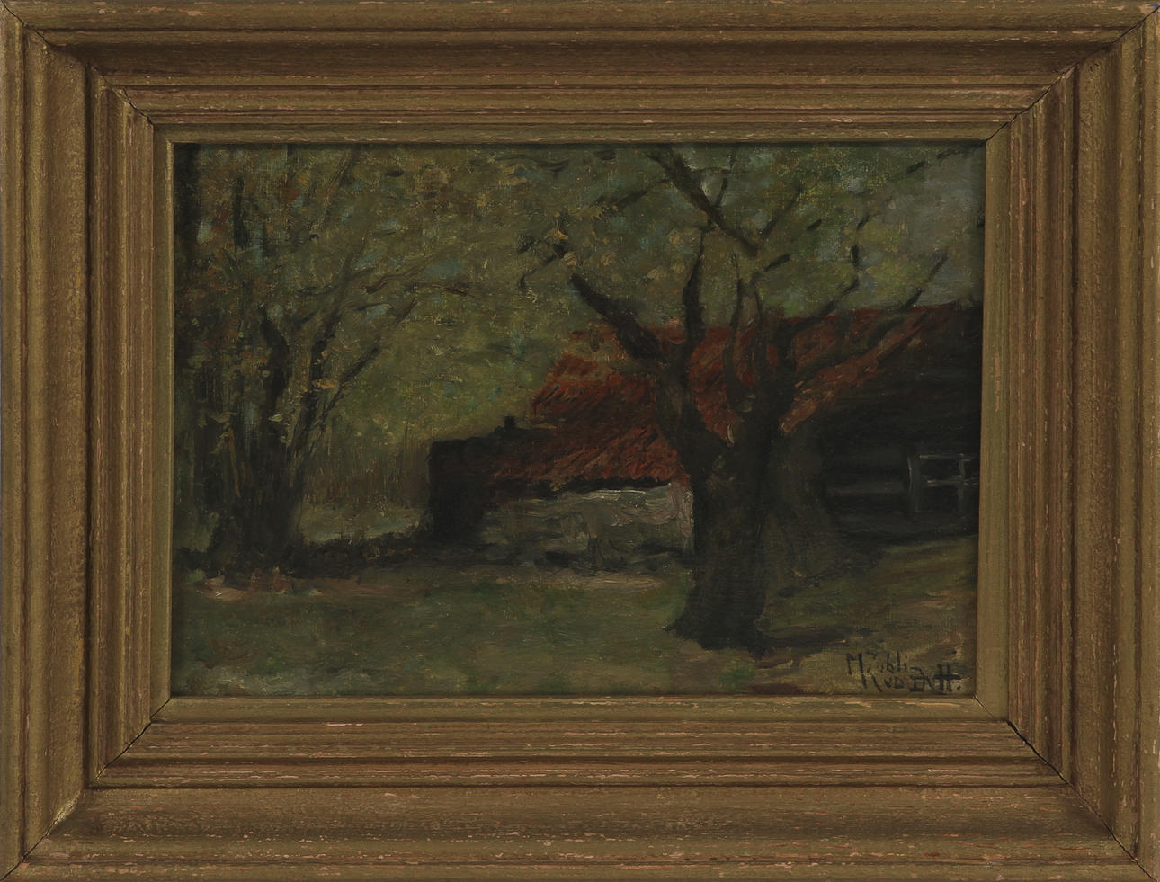 MARIA VAN DER HEEMSTEDE ZUBLI VAN DEN BERGH. olja på duk, sign.