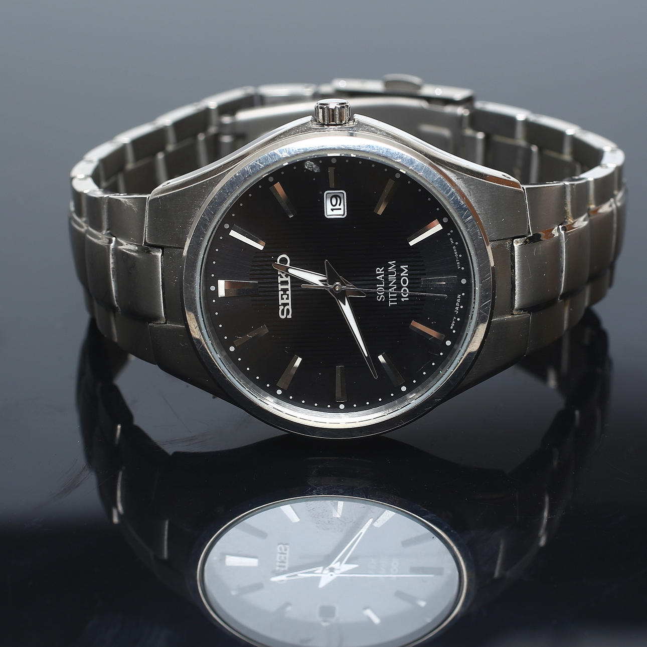 WRIST WATCH, Seiko Solar Titanium 100m.