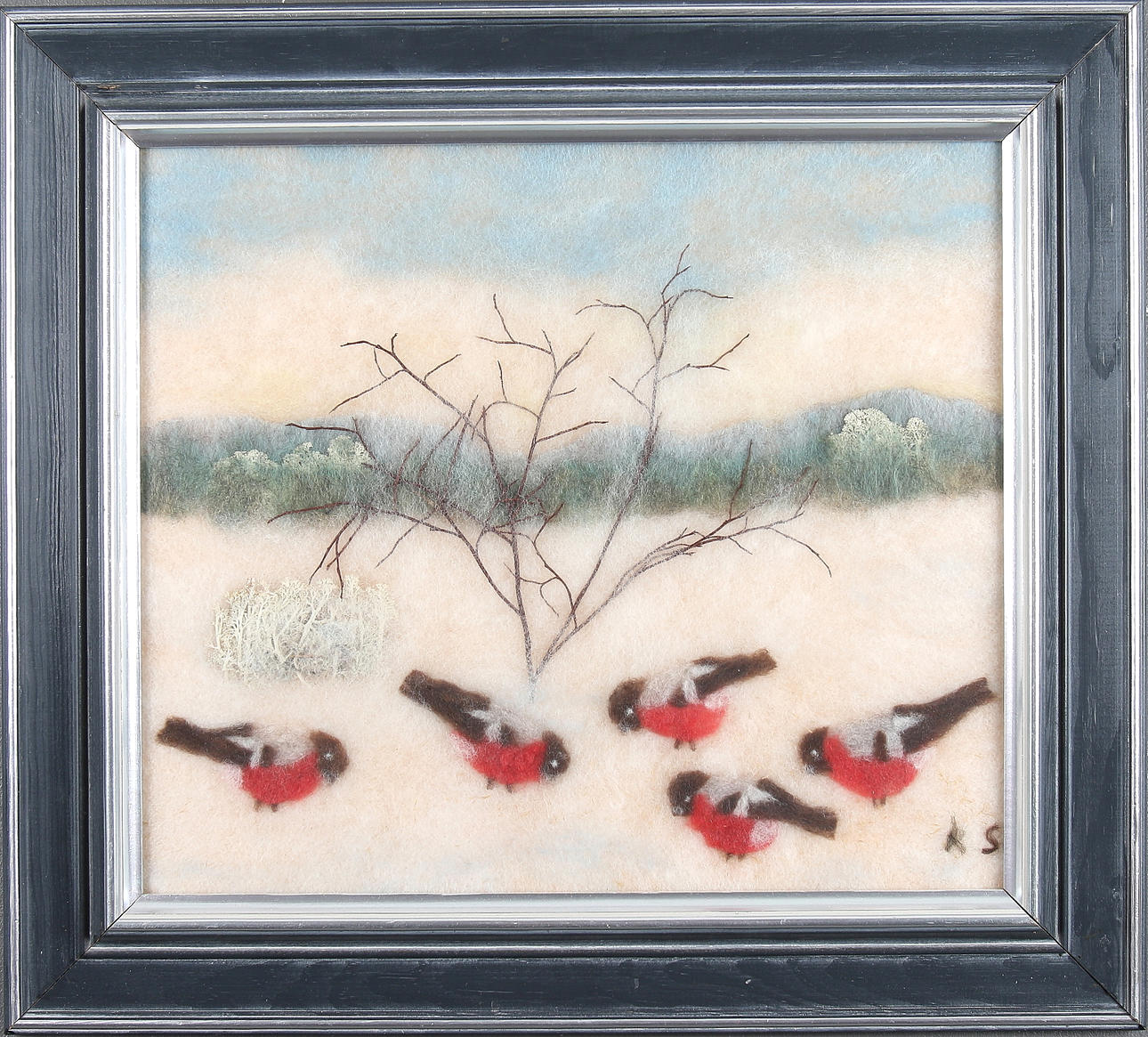 KERSTIN SÖDERLUND. "domherrar, ulltavla, signerad.