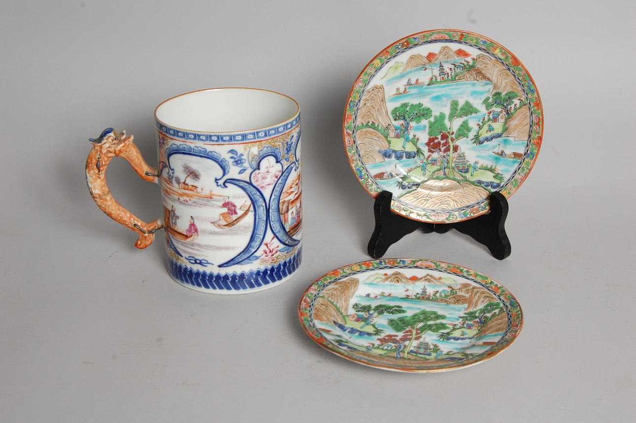 MUGG, FAT, 3 delar, porslin, Kina.