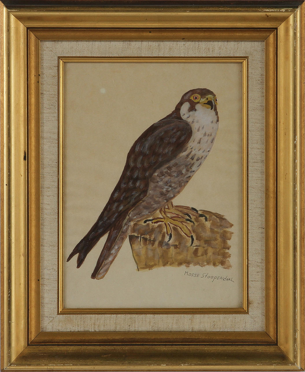 MOSSE STOOPENDAAL. 3 st, akvareller, sign.