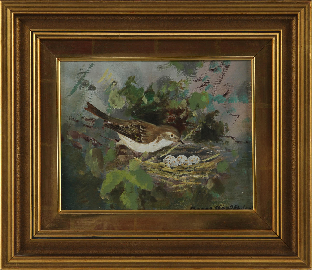 MOSSE STOOPENDAAL. olja på duk, sign.