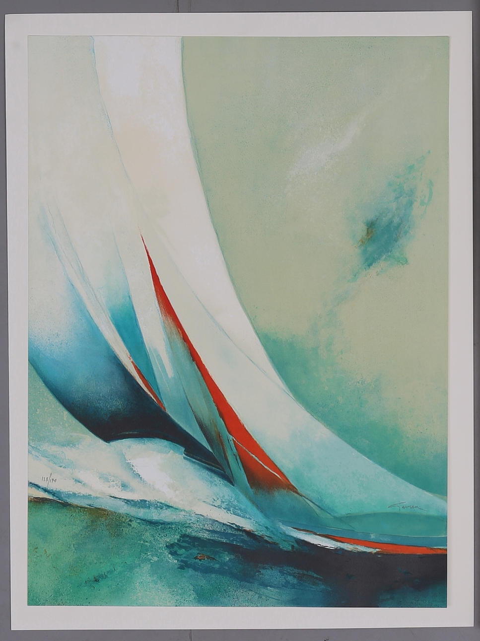 CLAUDE GAVEAU. lithograph, numbered 138/170, signed.