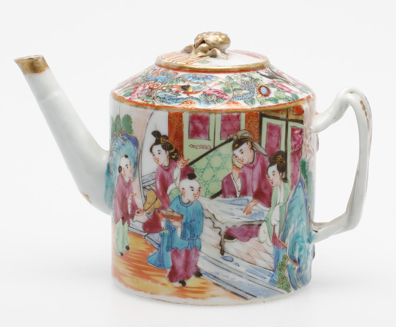 TEKANNA, porslin, Kanton, Kina.