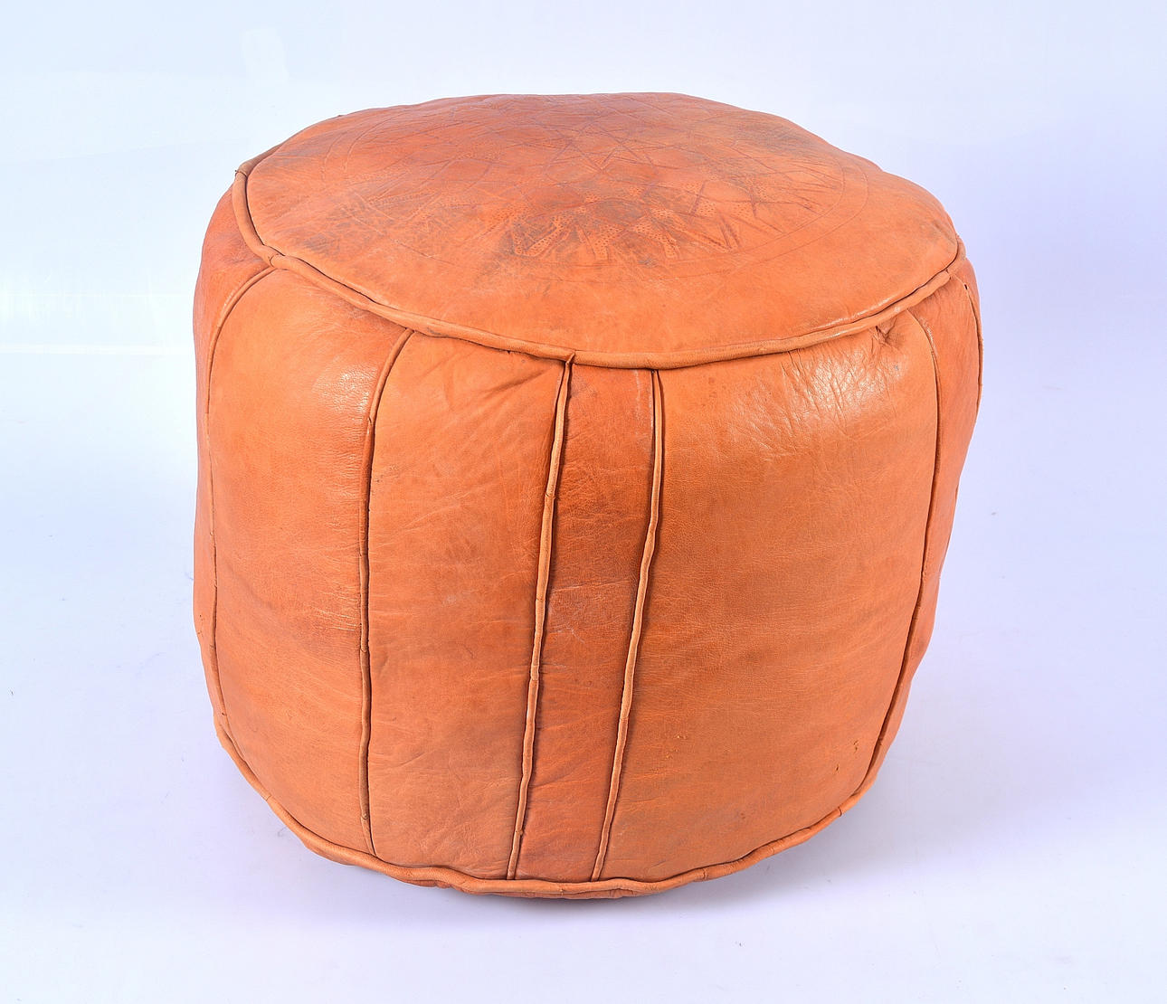 SITTPUFF, läder, 1900-tal.