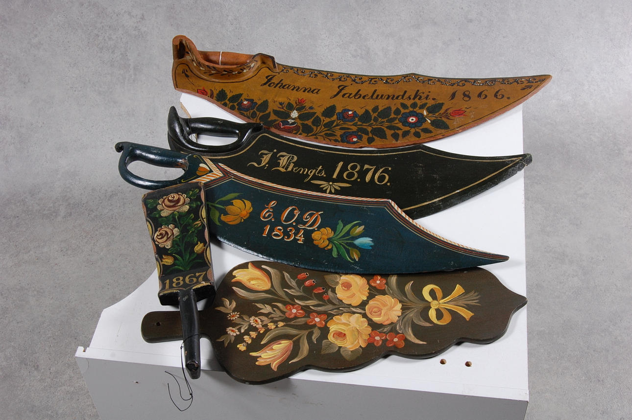 SKÄKTETRÄ, KLAPPETRÄ, 5 delar, 1800-tal.