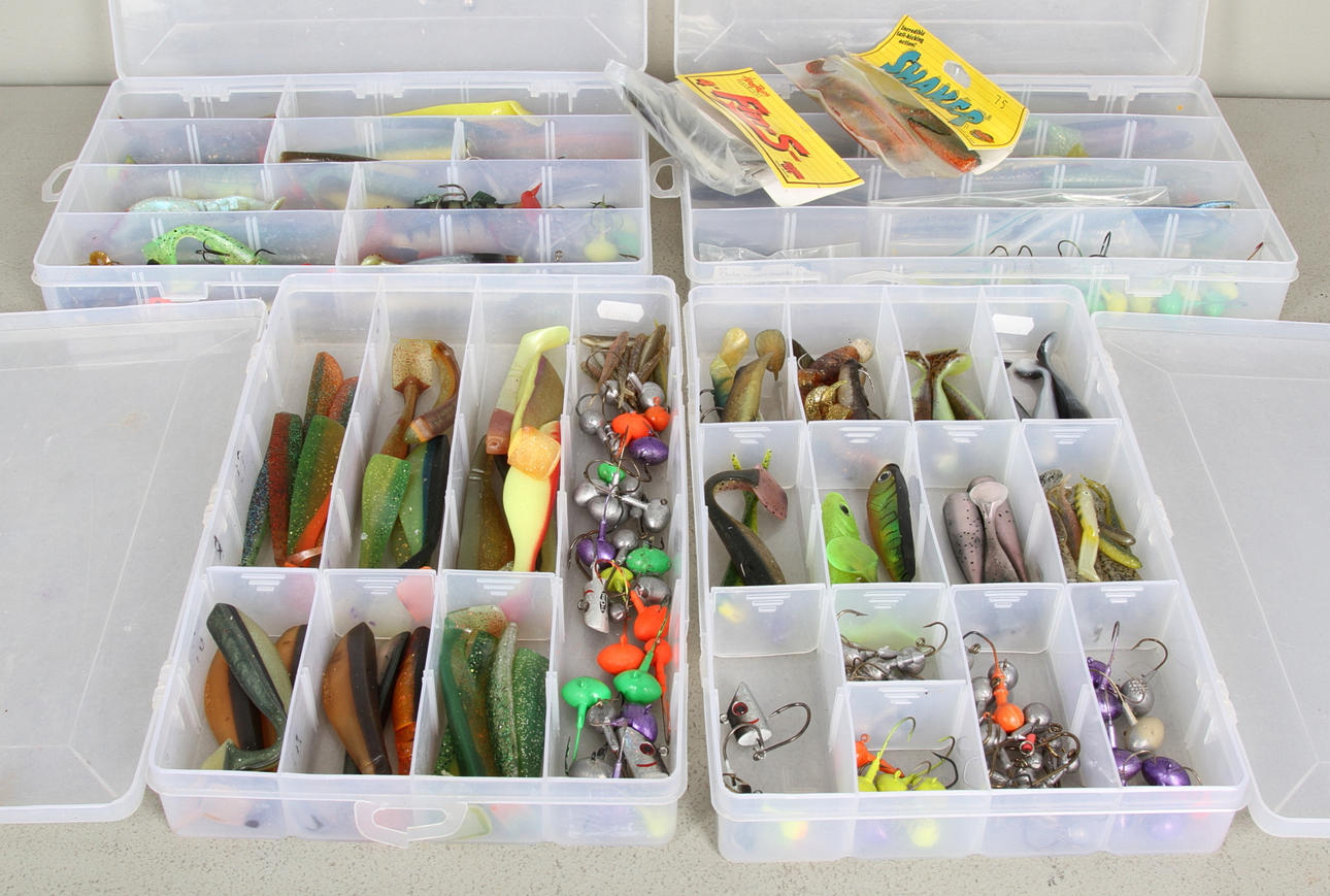 FISKEREDSKAP, jiggar och krok.