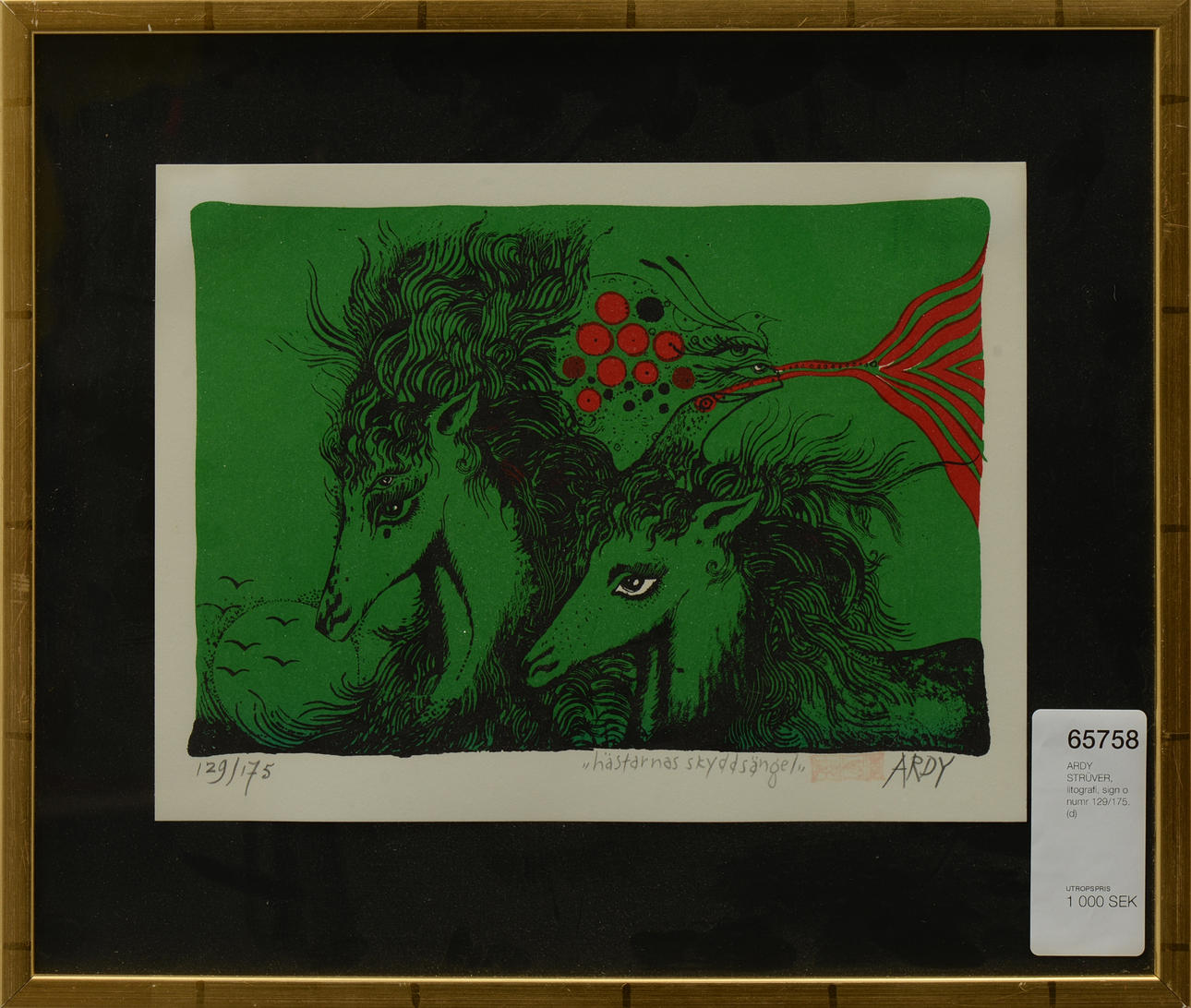 ARDY STRÜVER, litografi, sign o numr 129/175.