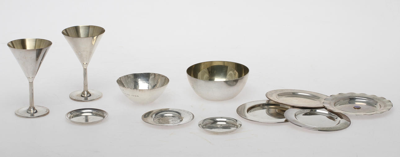 GOLFPRISER, 11 st, silver, 1900-tal.