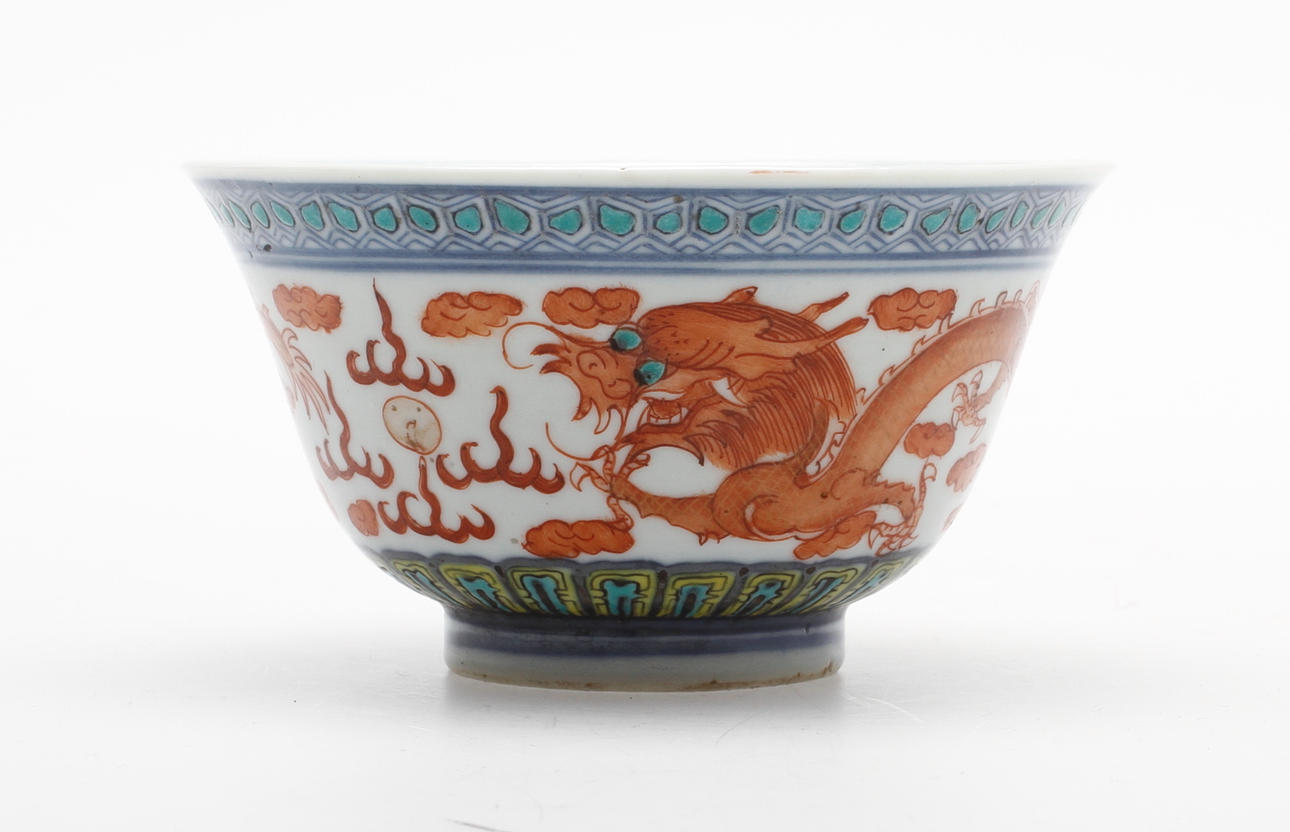 SKÅL, Kina, 1800/1900 tal, bär märkning.