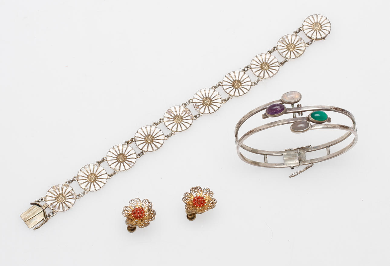 SMYCKEN, 4 delar, silver.