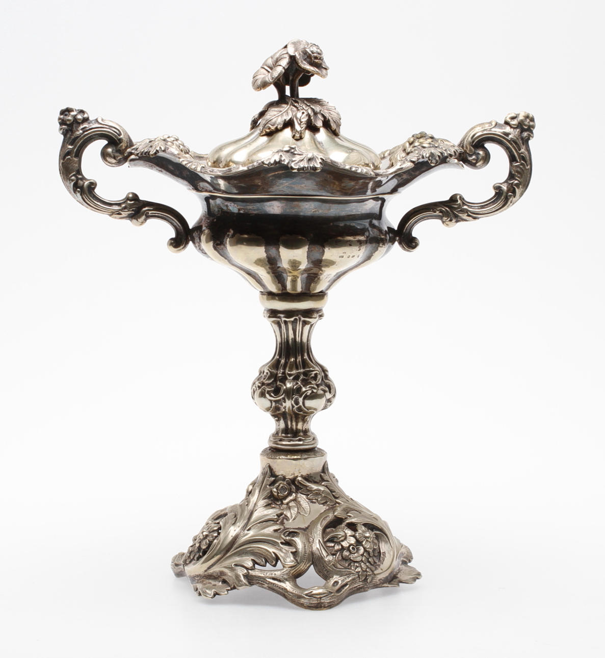 SOCKERSKÅL, nysilver, nyrokoko, GAB, Stockholm.
