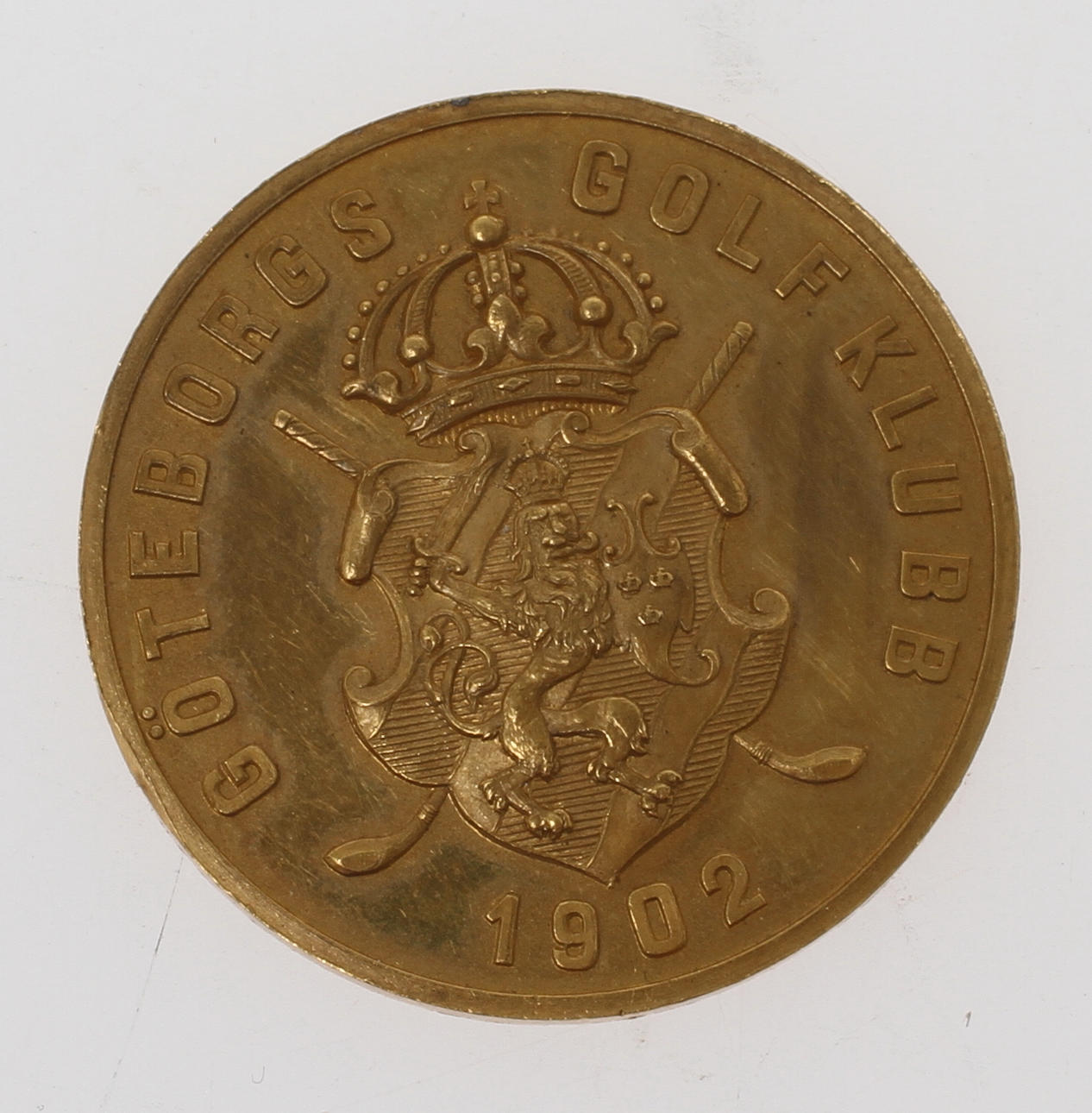 MEDLAJ,Göteborgs Golfklubb, 23 k guld, 1900-tal.