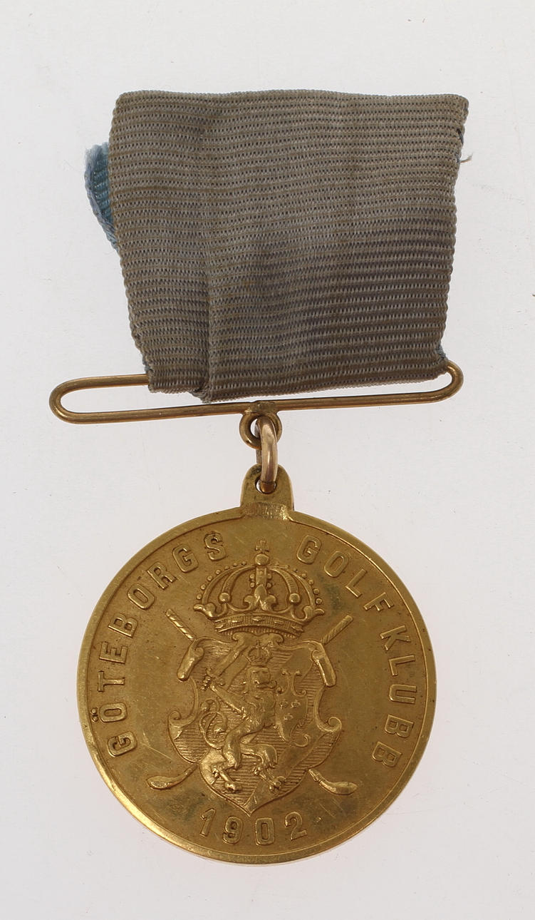 MEDALJ, Göteborgs Golfklubb, 23 k guld.