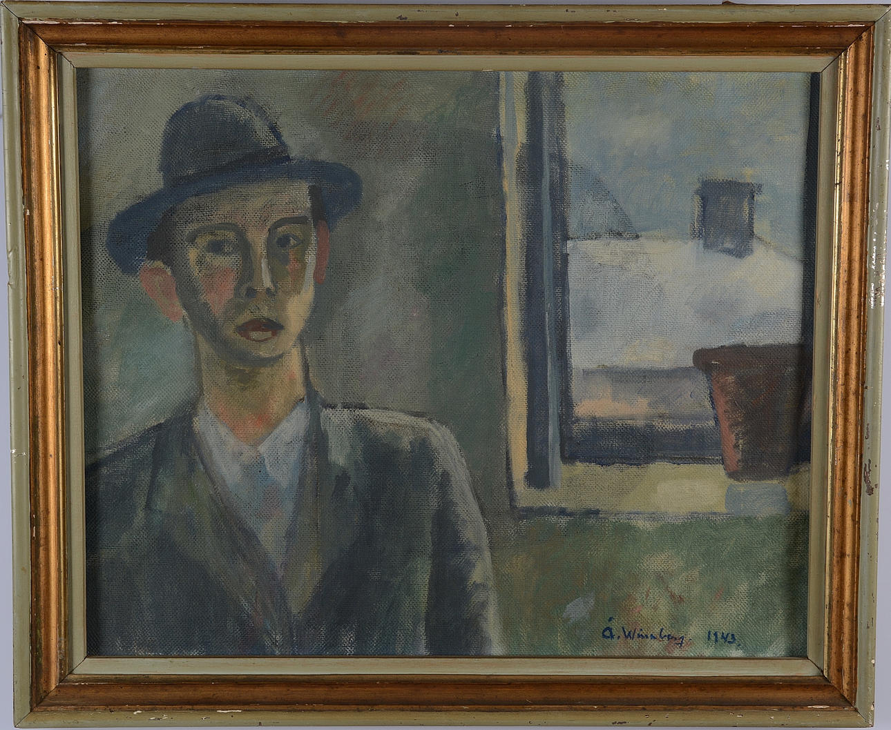 ÅKE WINNBERG. Oil on canvas.
