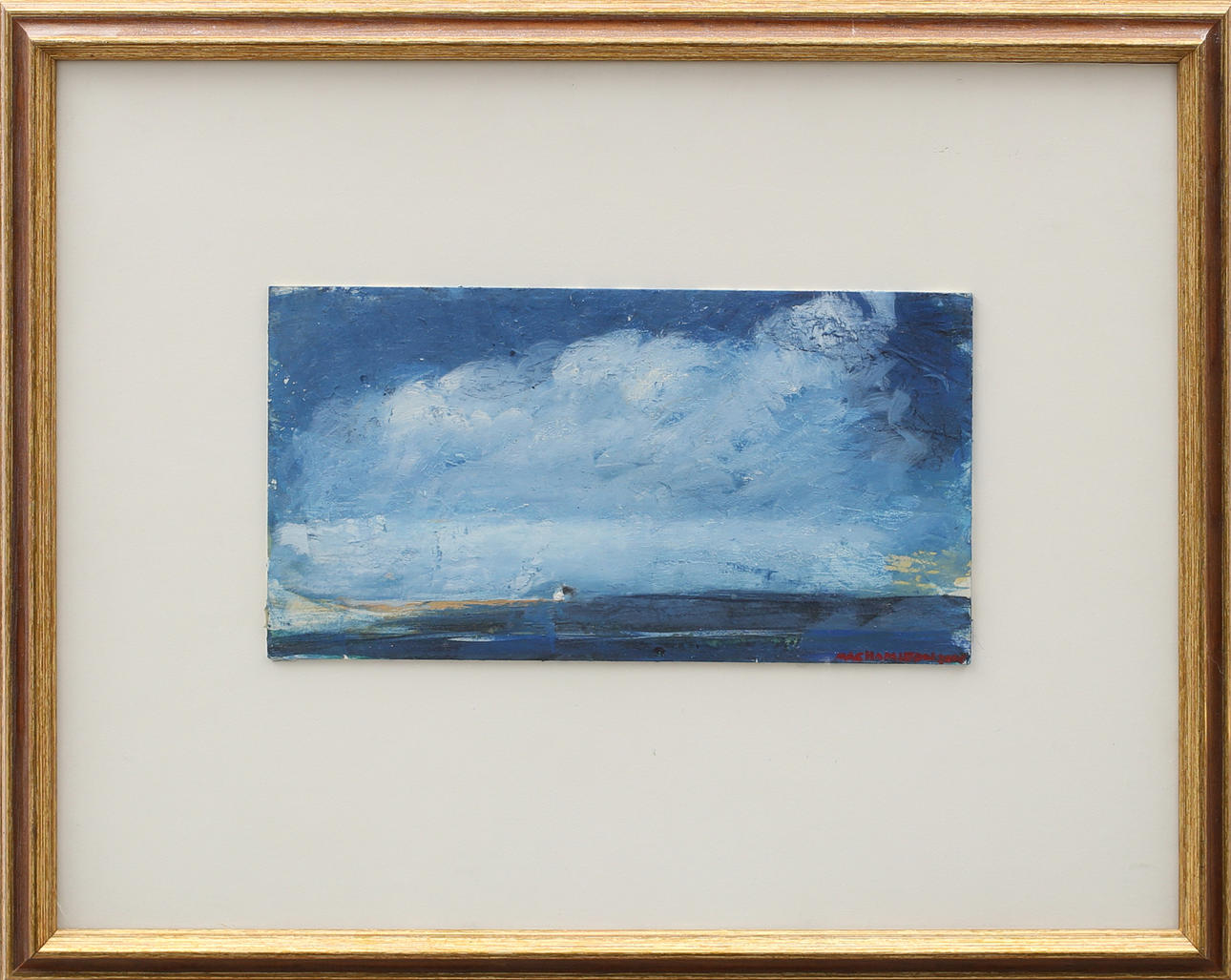 MAC HAMILTON. Acrylic on paper, sea motif, signed and dated 2000.