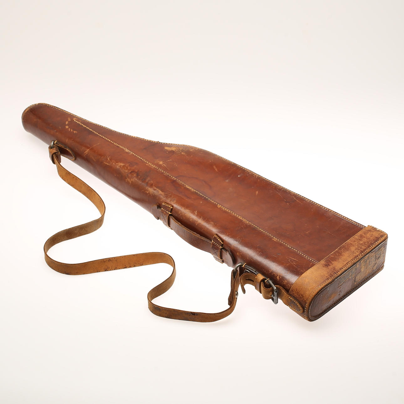 VAPENFODRAL, läder, 18/1900-TAL.