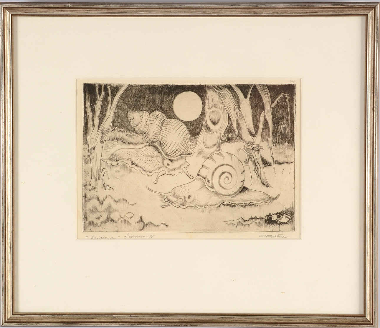 FOLKE SKOGHÄLL. Etsning.