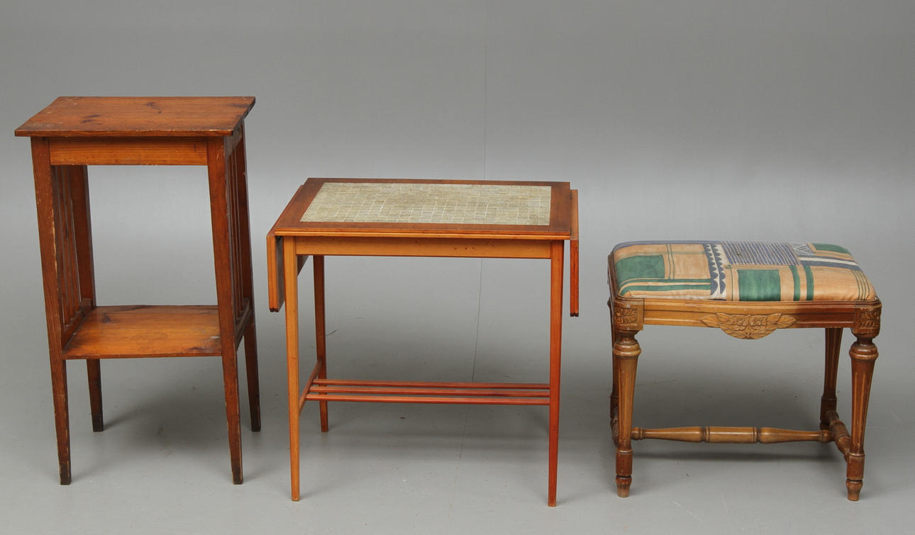 2st, BORD, TABURETT, 1900-tal.