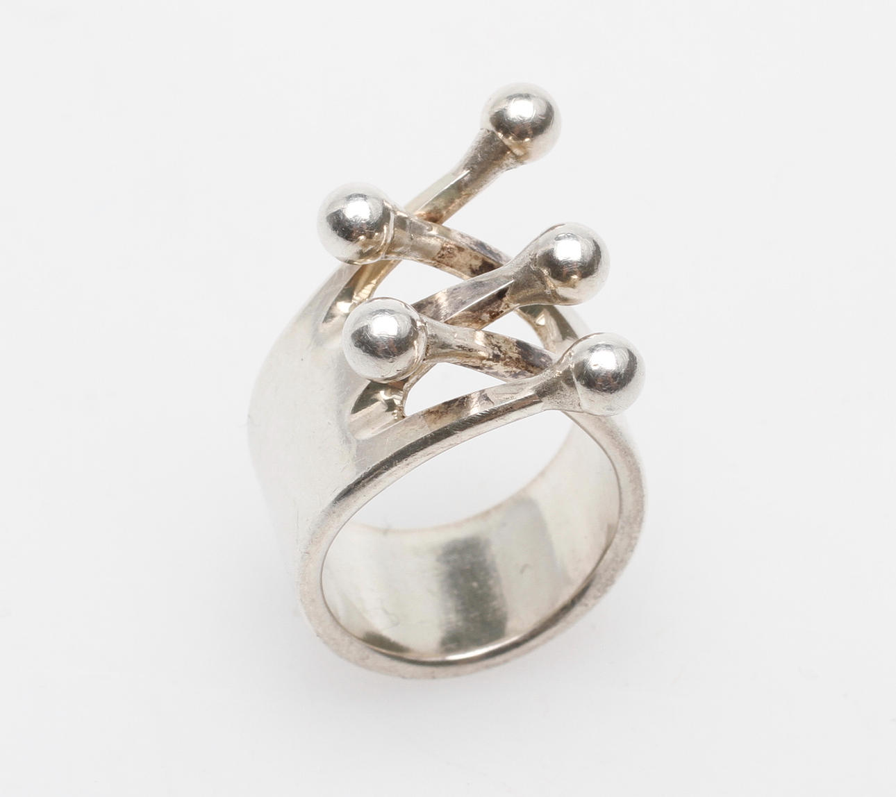 RING, silver, Anna Greta Eker, Norge, ca 1960.