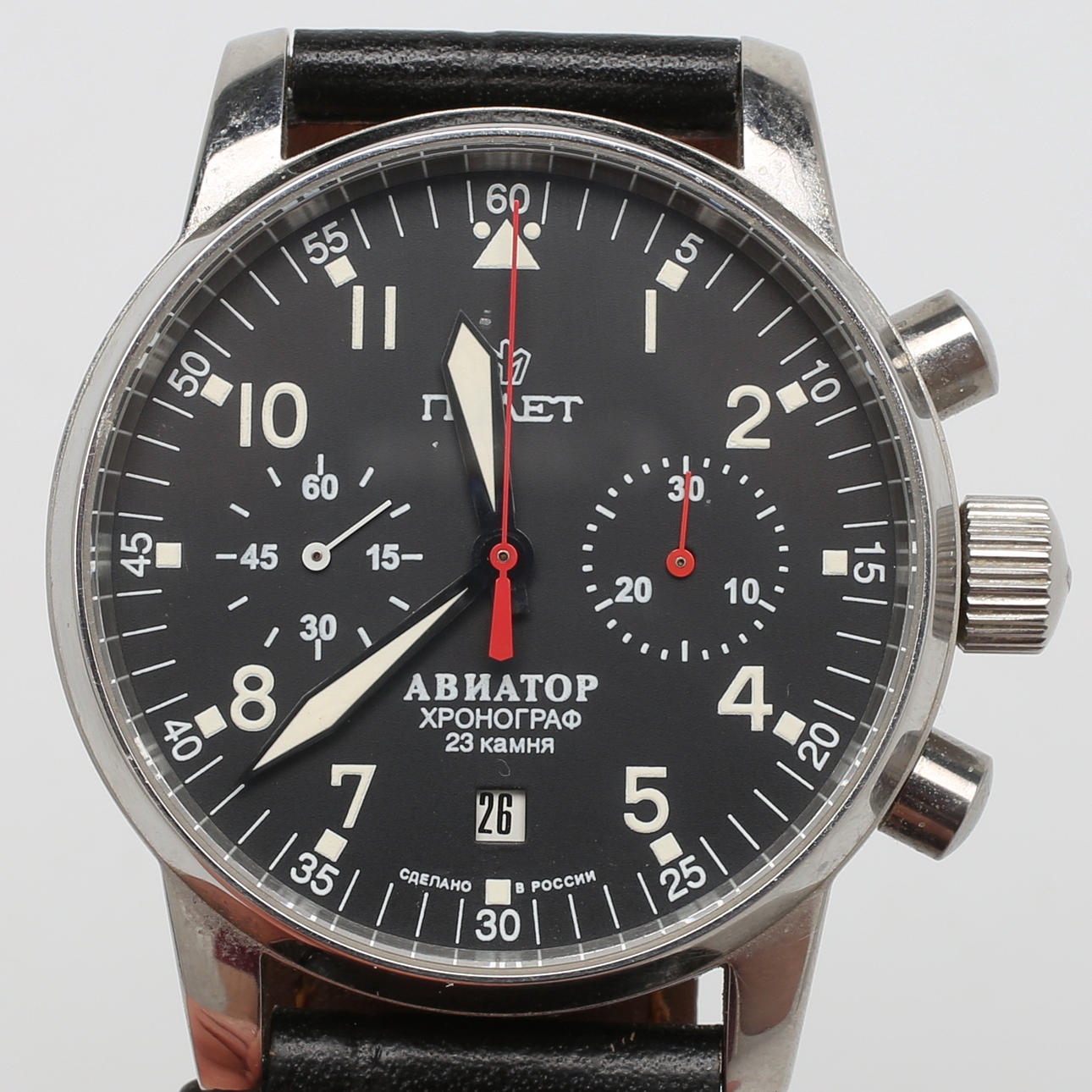 ARMBANDSUR, Poljot, Russia.