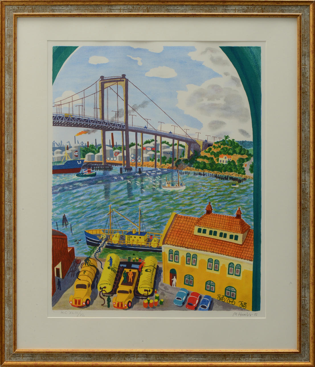 MONA HUSS WALIN. Färglitografi, signerad och numrerad H.C XLIII/VL.