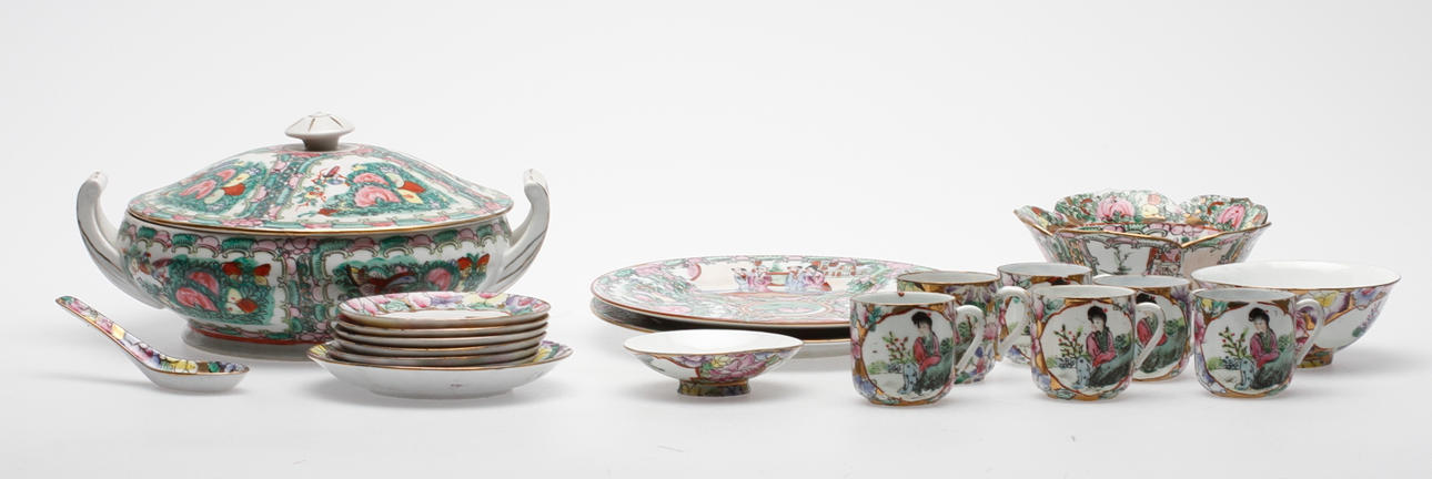 PORSLIN, 20 del, Kanton-stil, kina, 1900 tal.