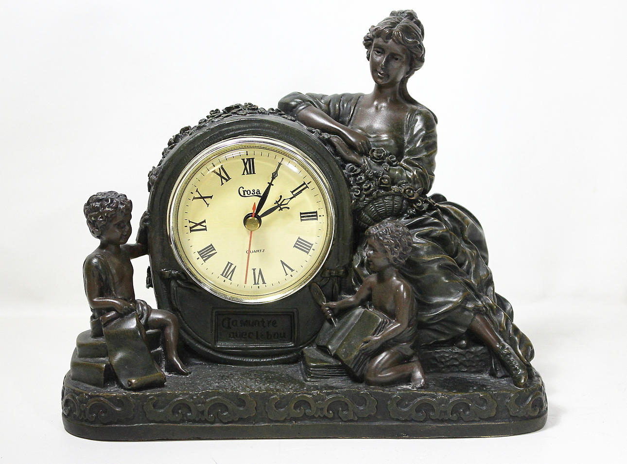 TABLE CLOCK, Crosa, quartz clock, plastic.
