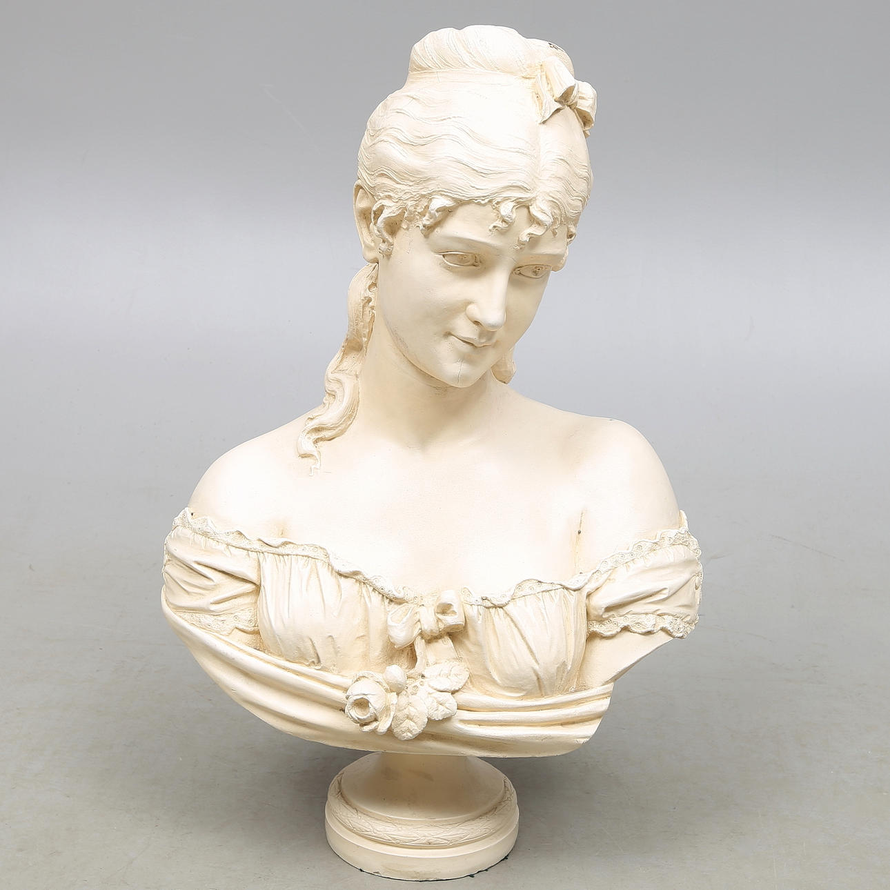AFTER CESARE LAPINI. Bust, plastic, marked in casting.