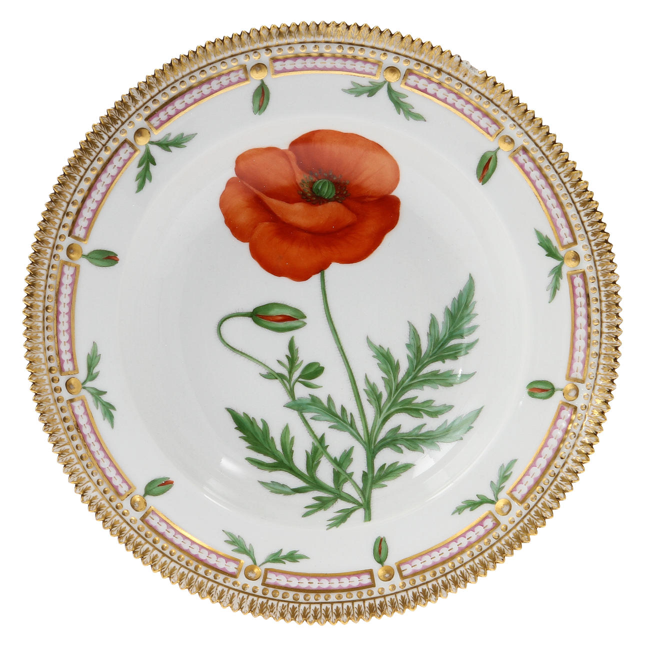 FAT, 2 st, "Flora Danica", porslin. Den Kongelige Porcelainsfabrik, Danmark.