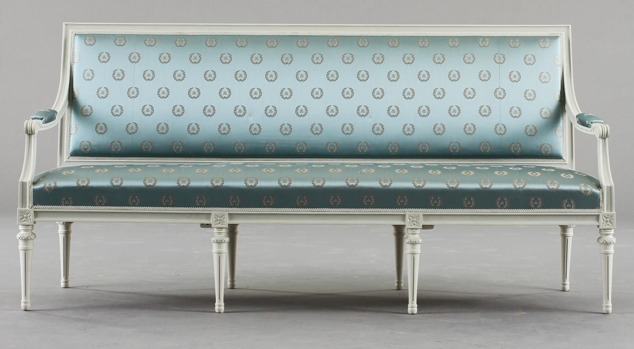 SOFFGRUPP, 5 delar, gustaviansk stil 1900-tal.