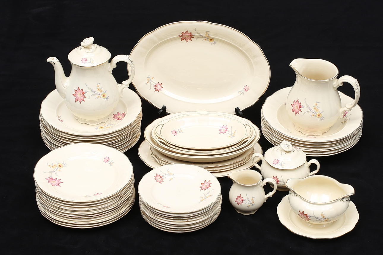 MATSERVIS, 54 delar, "Daga", Rörstrand.