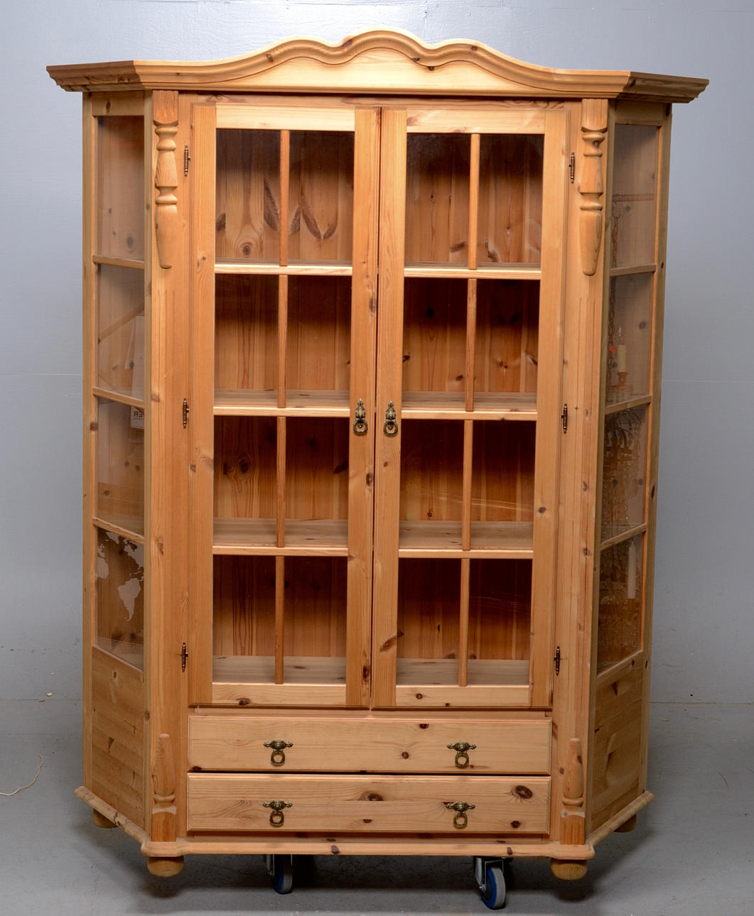 DISPLAY CABINET, pine.