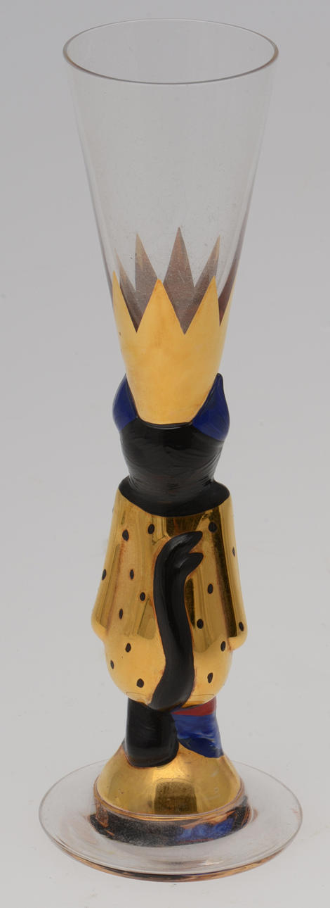 FIGUR samt SNAPSGLAS, glas, Kjell Engman resp Gunnar Cyrén.