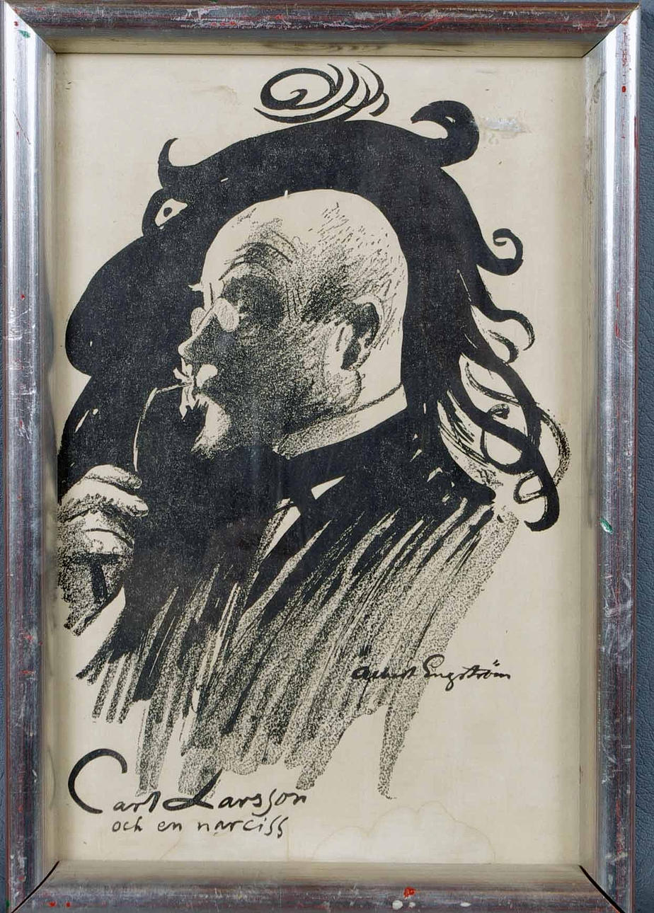 ALBERT ENGSTRÖM. REPLIK. Carl Larsson och en Narciss.