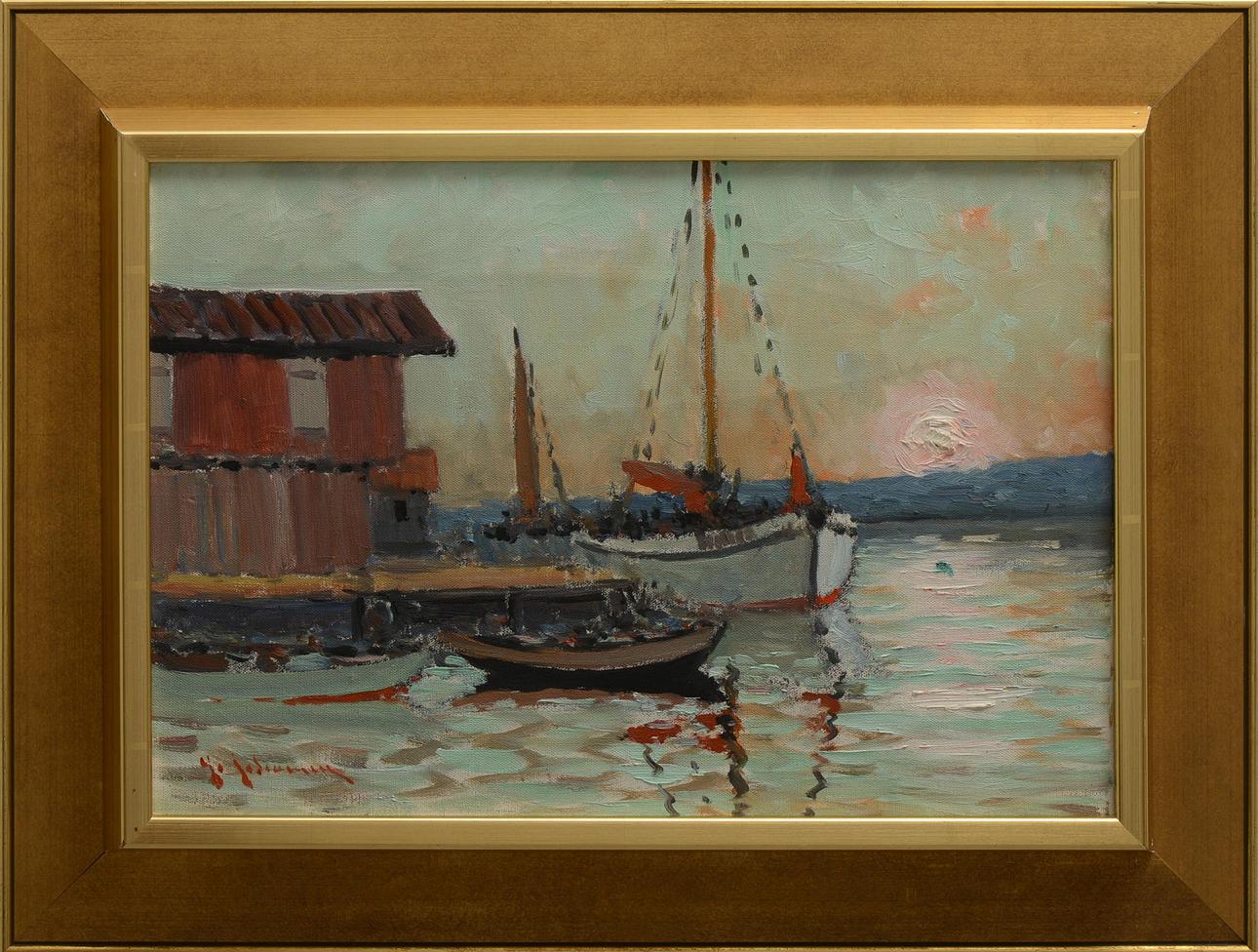 YO JOHANSSON. Olja på duk, signerad.