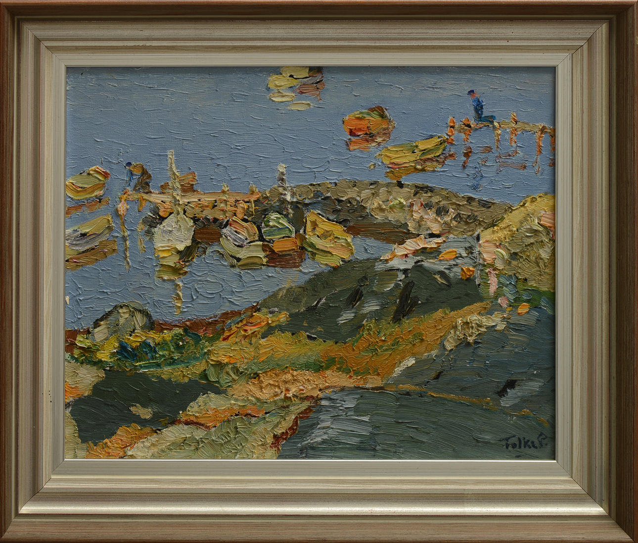 FOLKE PERSSON. Olja på duk, signerad.