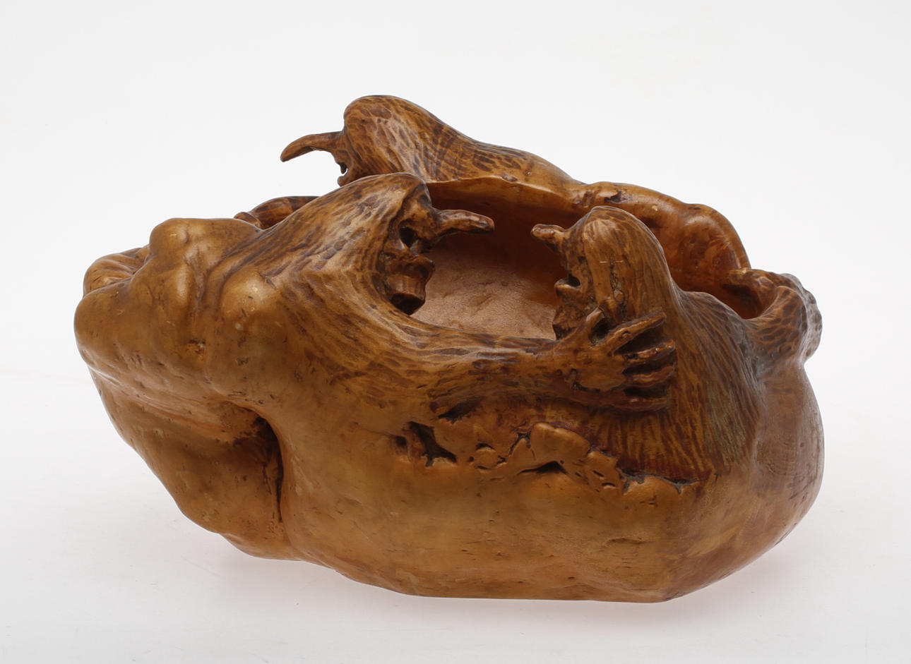 SKÅL, träskuren, enligt uppgift från Brekka Gård på Dombås Dovre, Norge, tidigt 1900-tal.