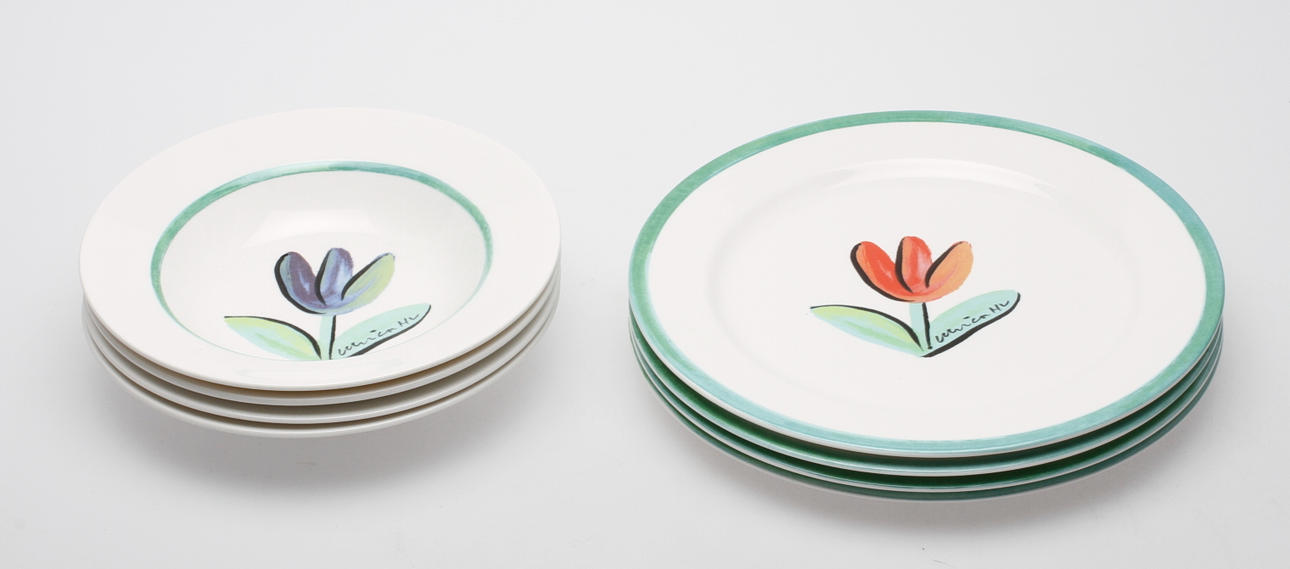 SERVISDELAR, 8 st, Ulrica Hydman-Vallien design.