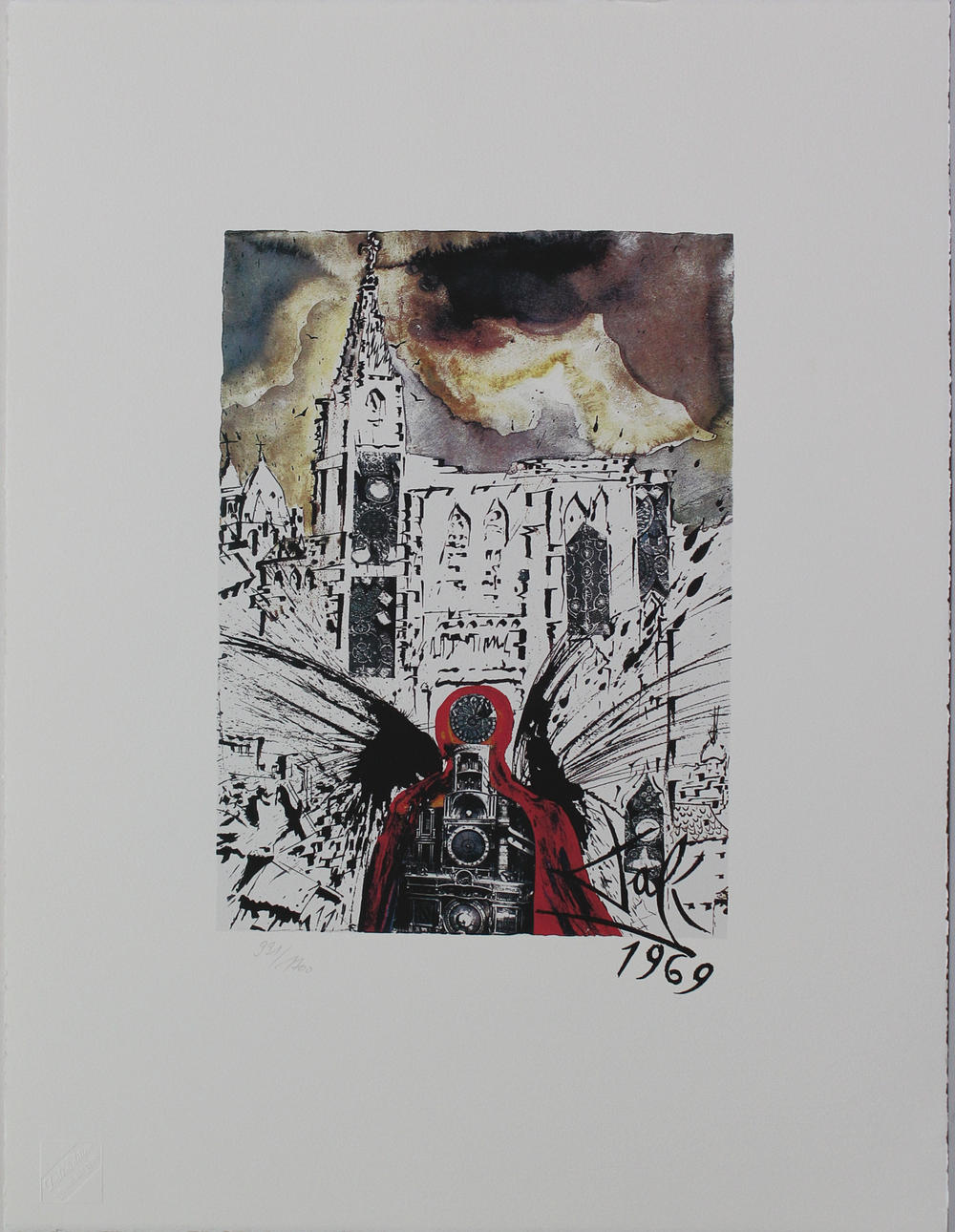 SALVADOR DALI. Alsace. Färgserigrafi. Signerad Dali och daterad 1969 i trycket. 331/1700.