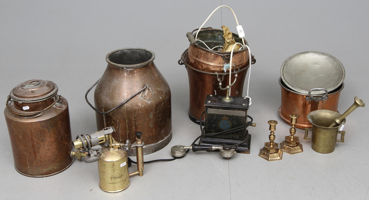 KOPPAR och MÄSSING mm, 1800-1900-tal.