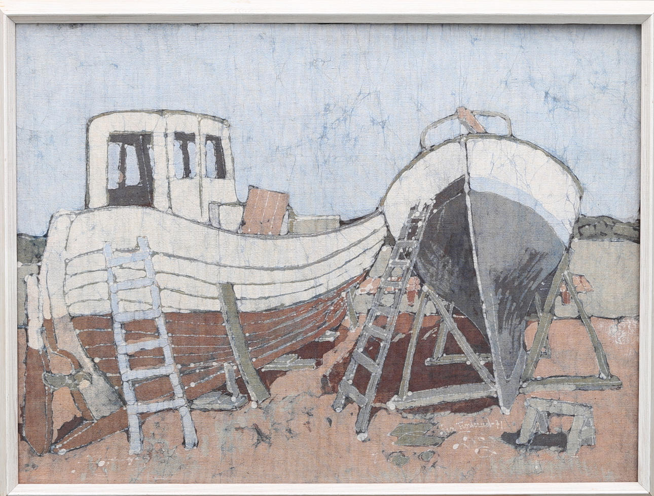 ÅSA FROSTERUD (JÄGERHORN), "AN EINER BOOTSWERFT".