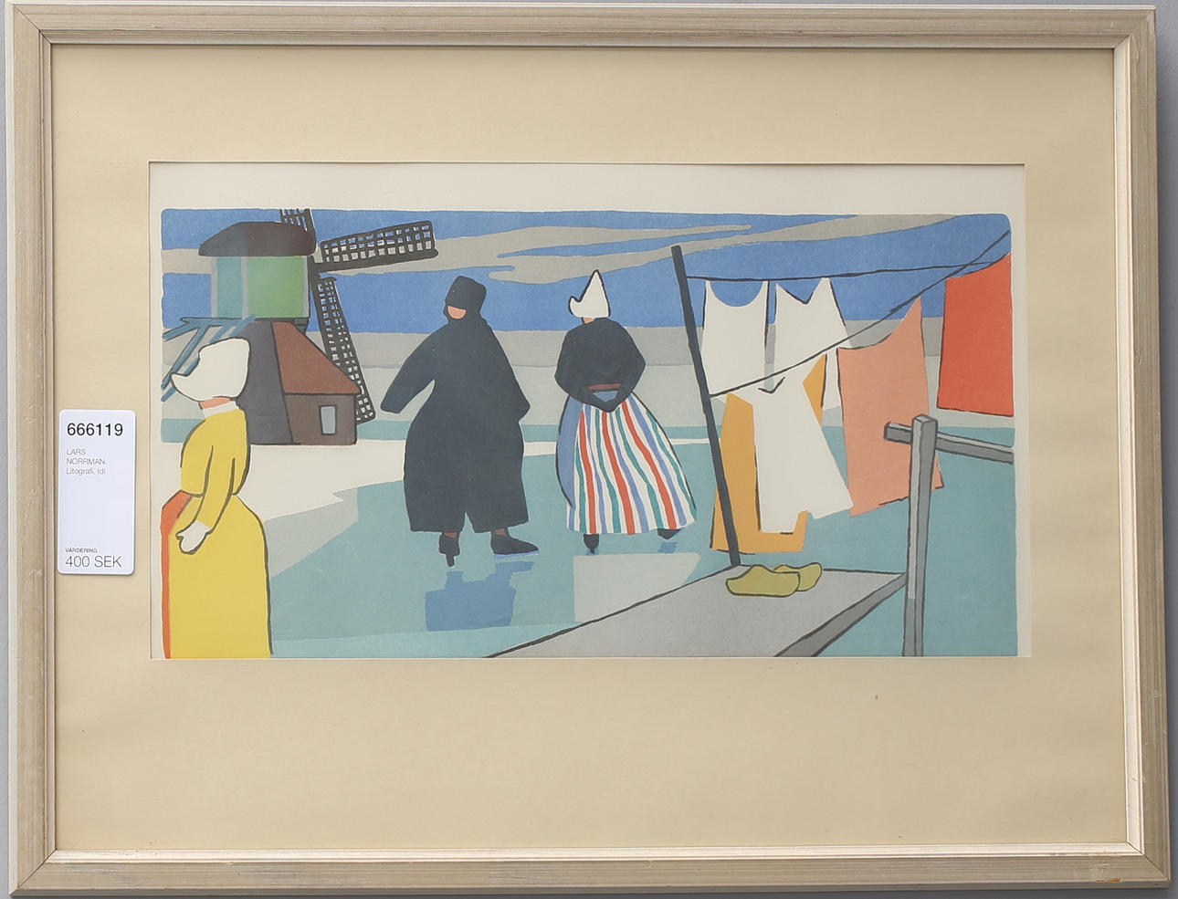 LARS NORRMAN. Litografi.