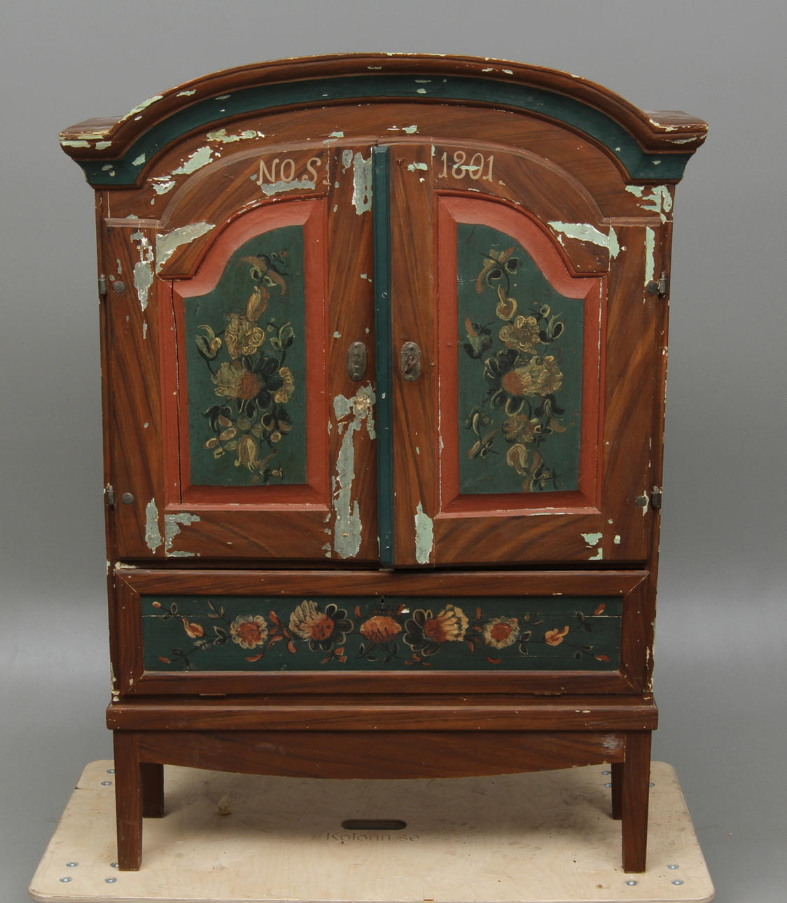 SKÅP, allmoge, daterat 1801.