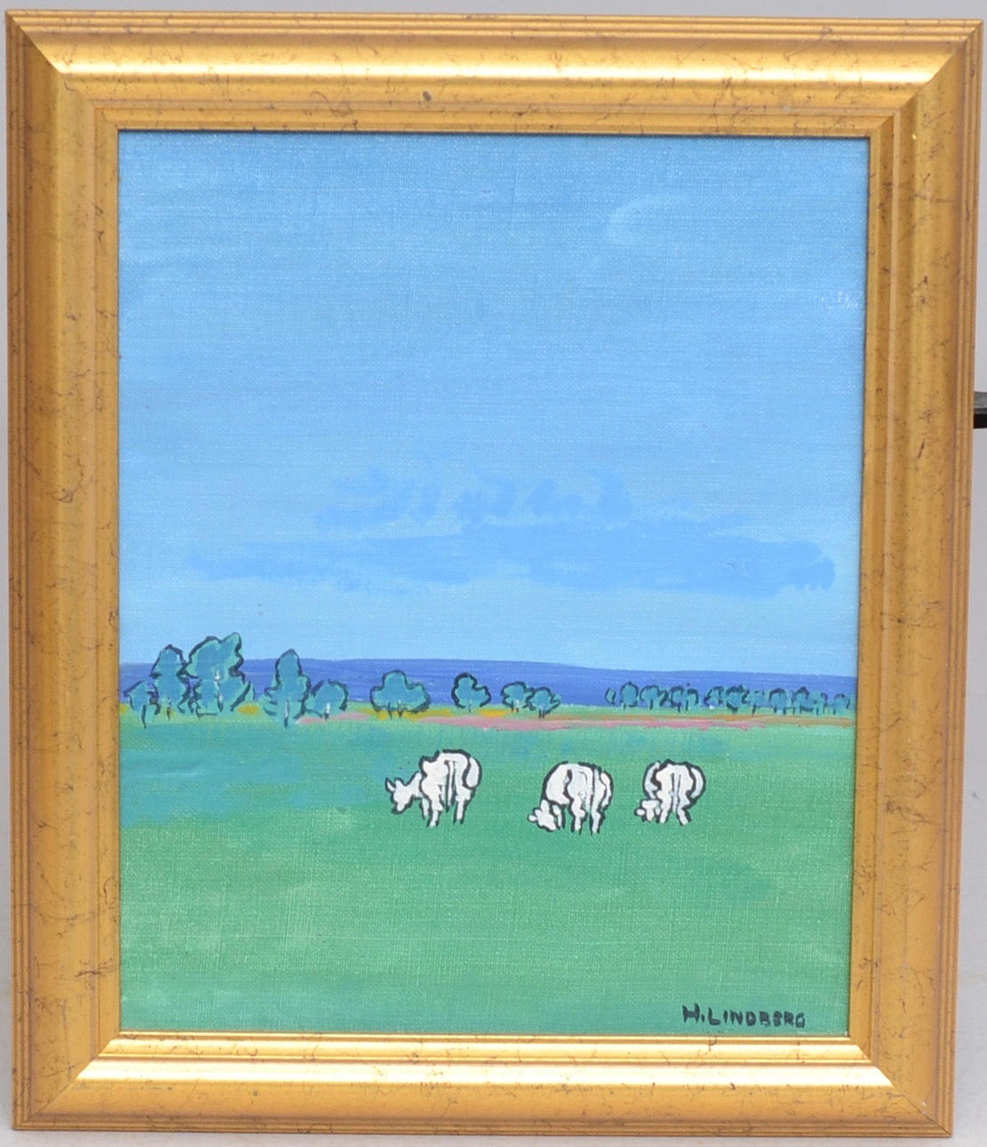 HANS LINDBERG. Grazing cows.