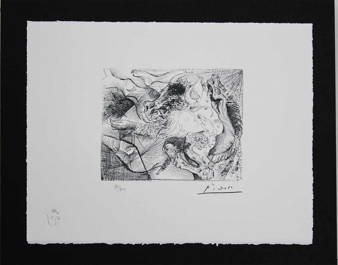 PABLO PICASSO. Vollard Suite. Litografi. Signerad Picasso i trycket. 974/1200.